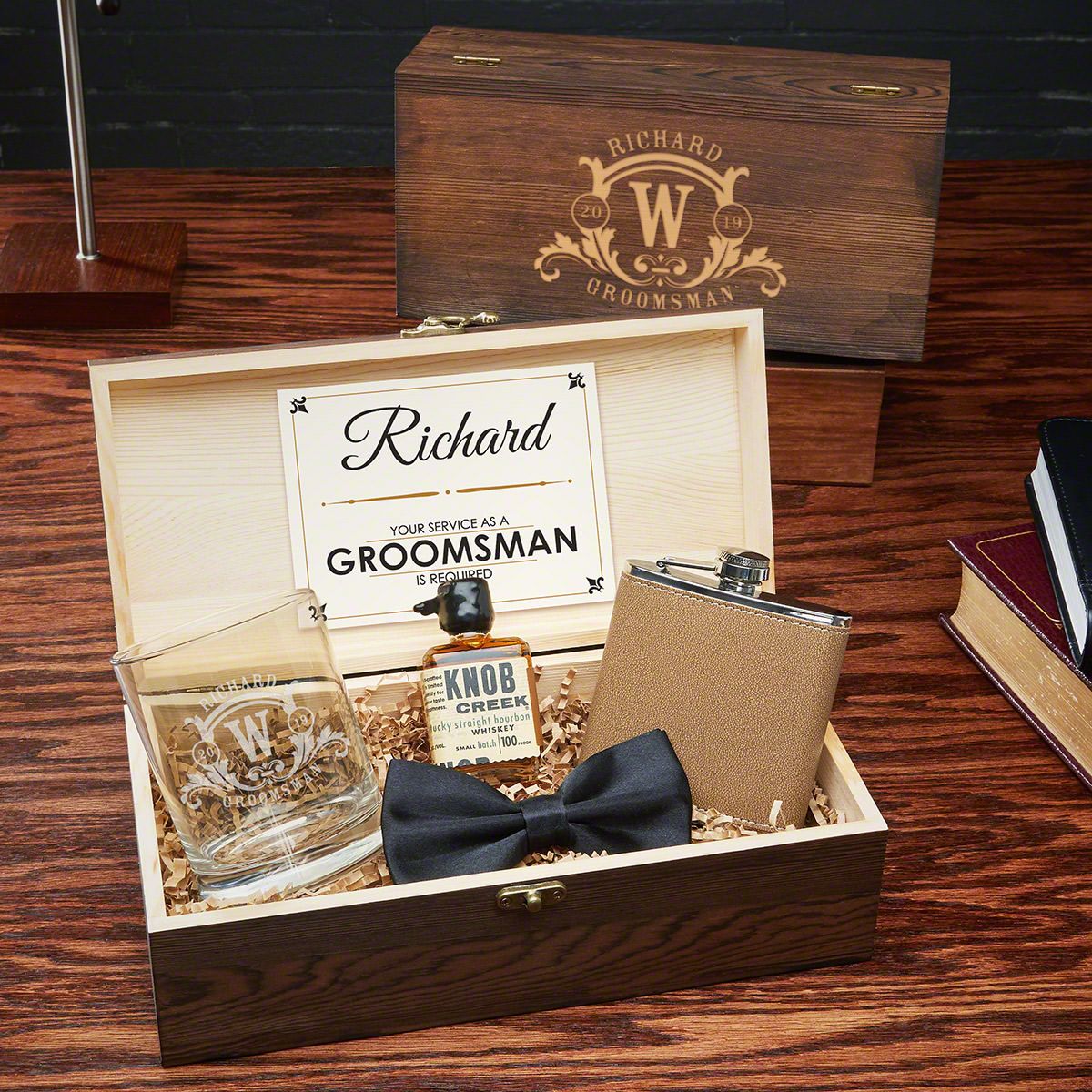 Westbrook Personalized Groomsmen and Best Man Gift Box Set 