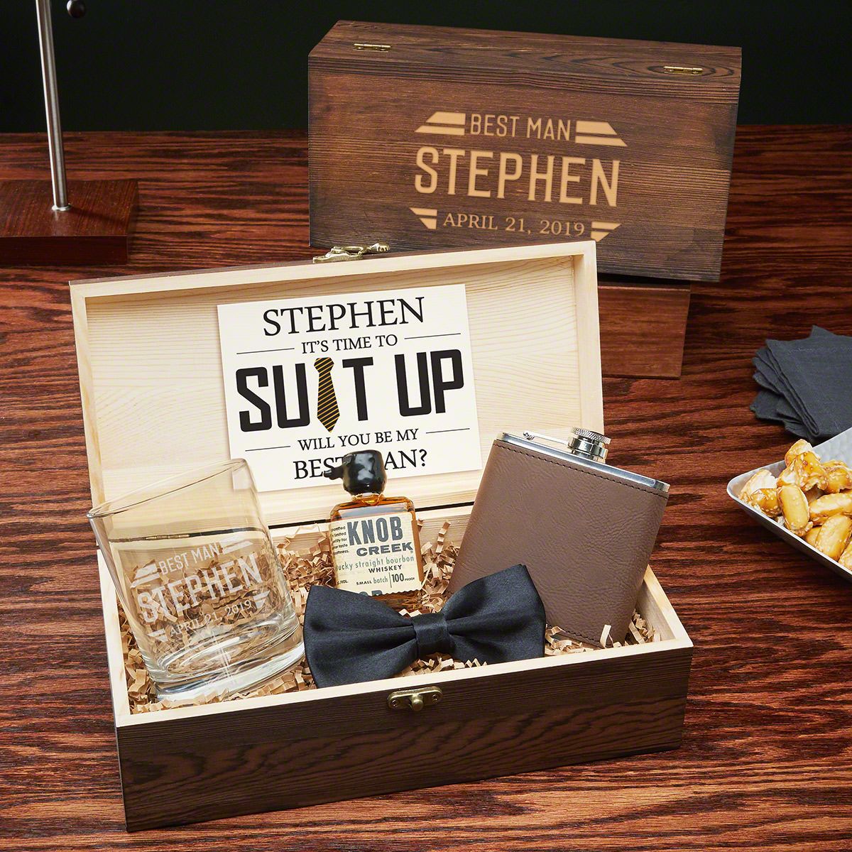 Bradshaw Personalized Box Groomsmen Gift Set 