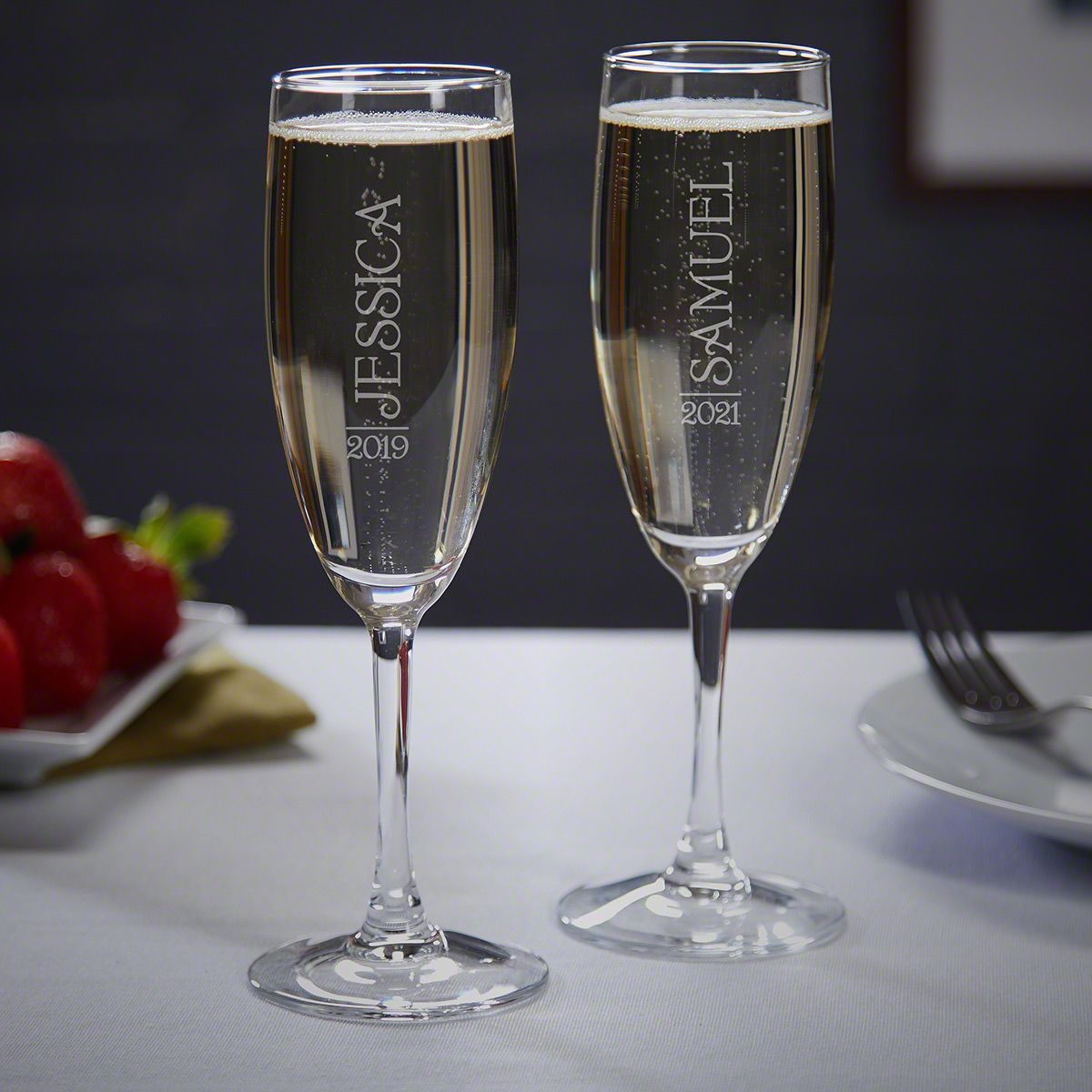 Personalized Engraving Champagne Glass 