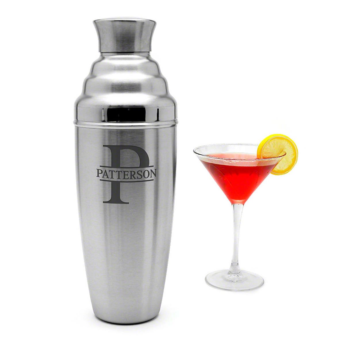Oakmont Engraved Extra Large Stainless Steel Cocktail Shaker