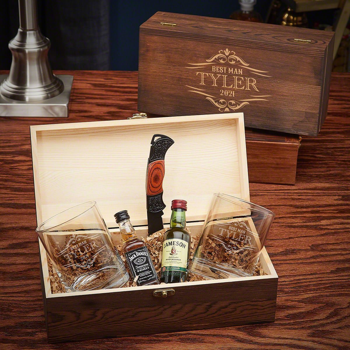 Wilshire Whiskey Custom Gift Box for Men
