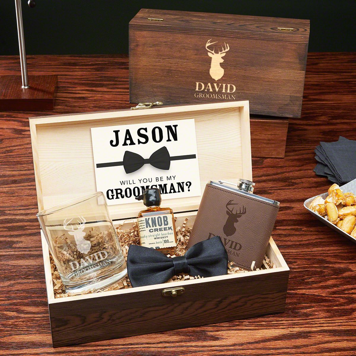 Woodlands Personalized Groomsmen Gift Box