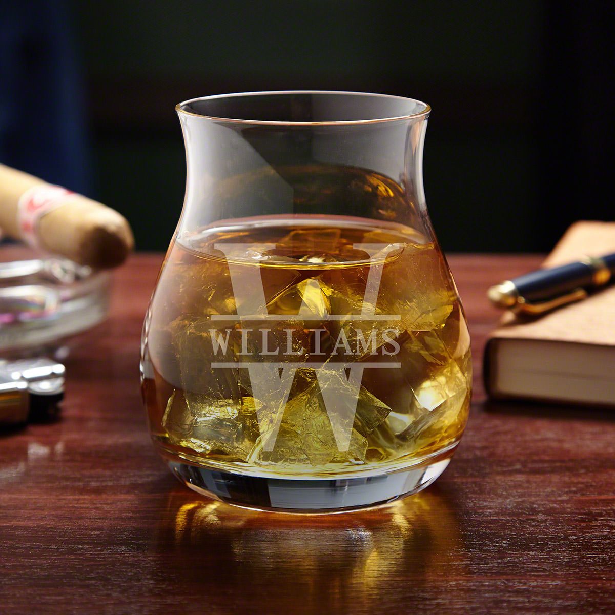 Oakmont Engraved Canadian Glencairn Whisky Glass