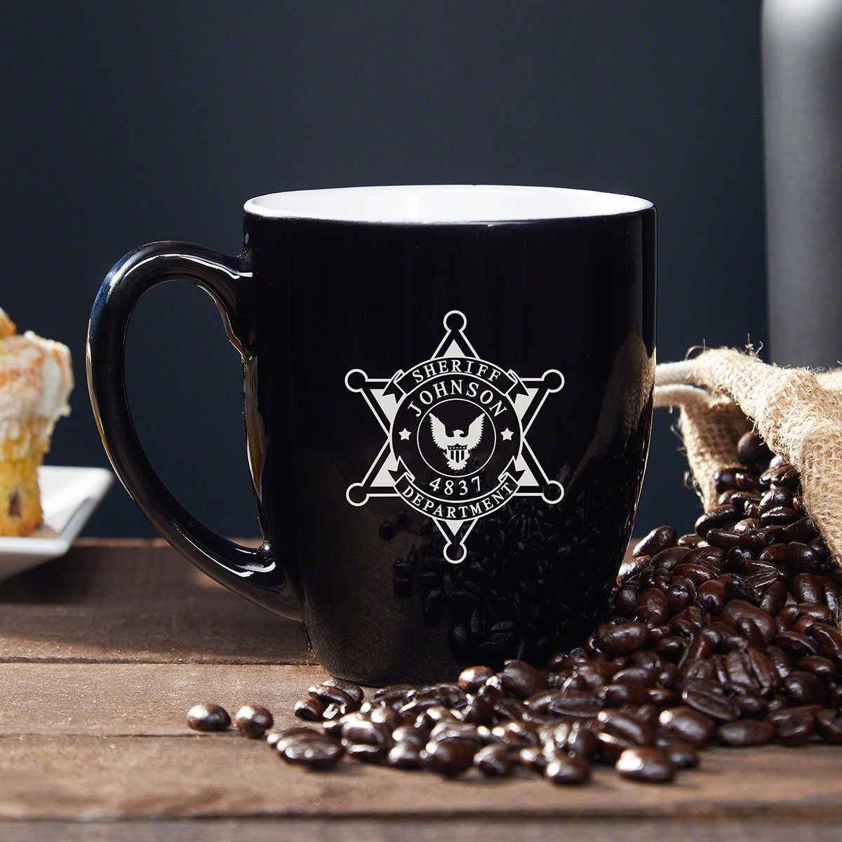 Sheriff Badge Custom Coffee Mug Sheriff Gift