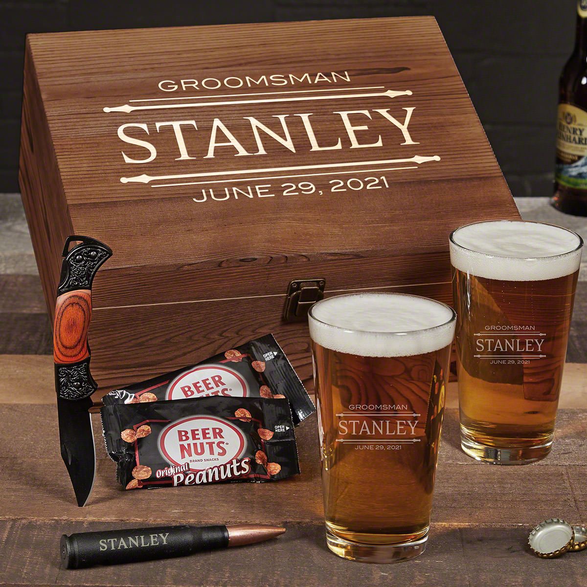 Stanford Ultimate Personalized Beer Gifts with Beer Peanuts