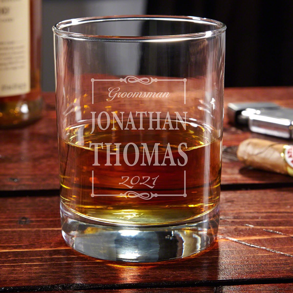 Monroe Engraved Eastham Whiskey Glass