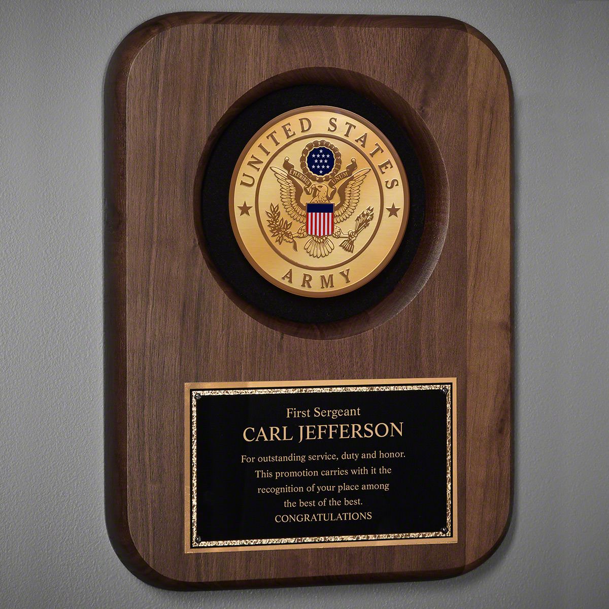 Army Custom Plaque for Promotion