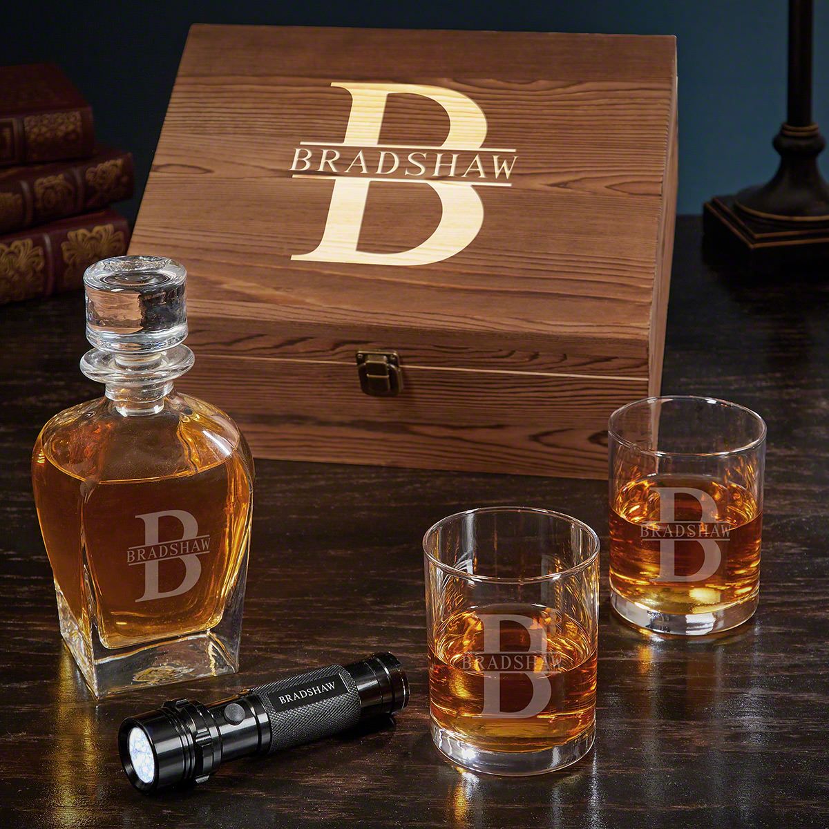 Oakmont Personalized Draper Whiskey Decanter Set