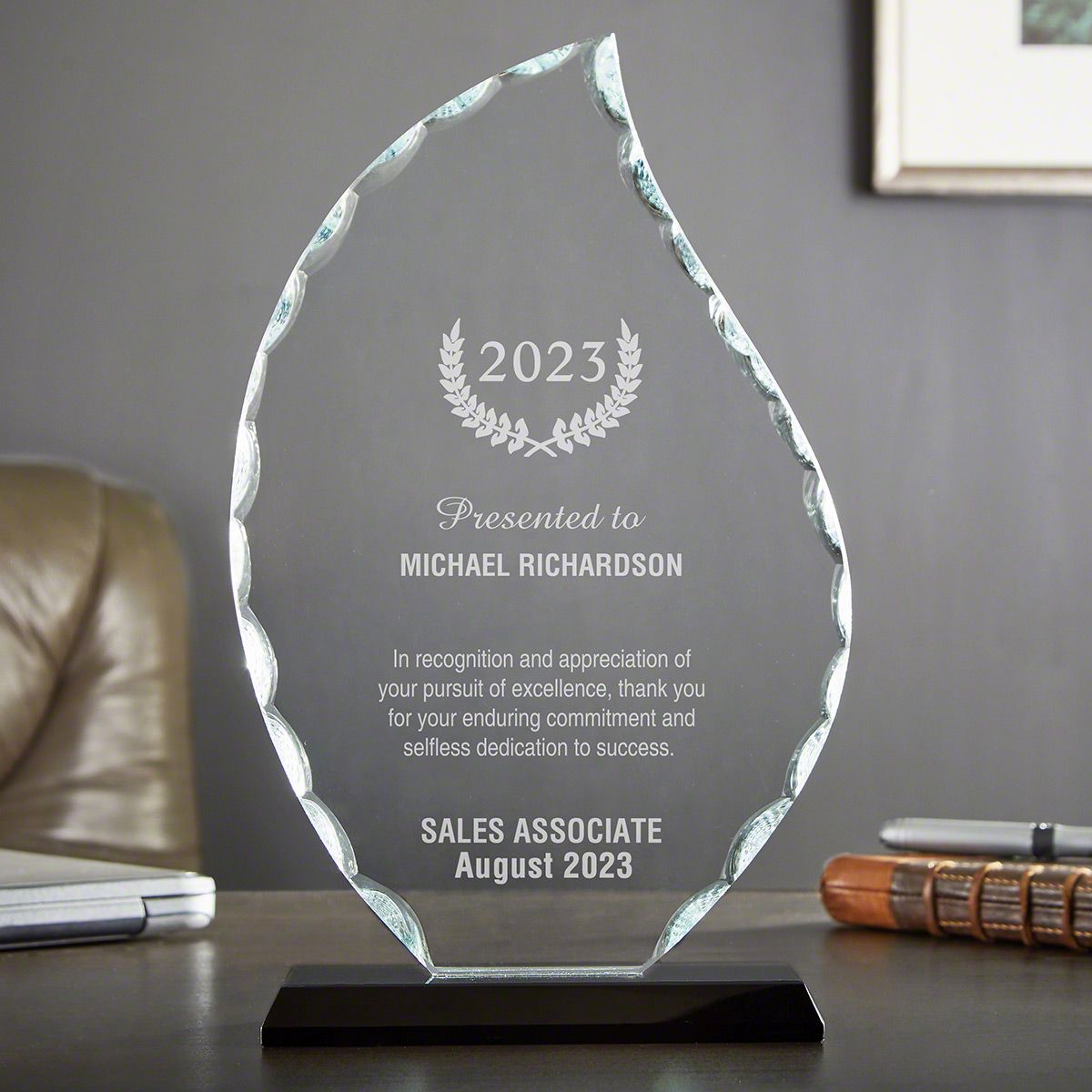 Medium Flame Personalized Employee Award