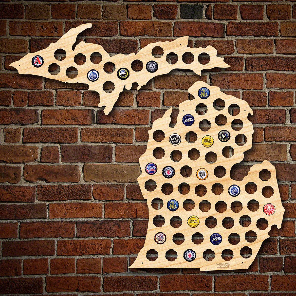 Michigan Beer Cap Map