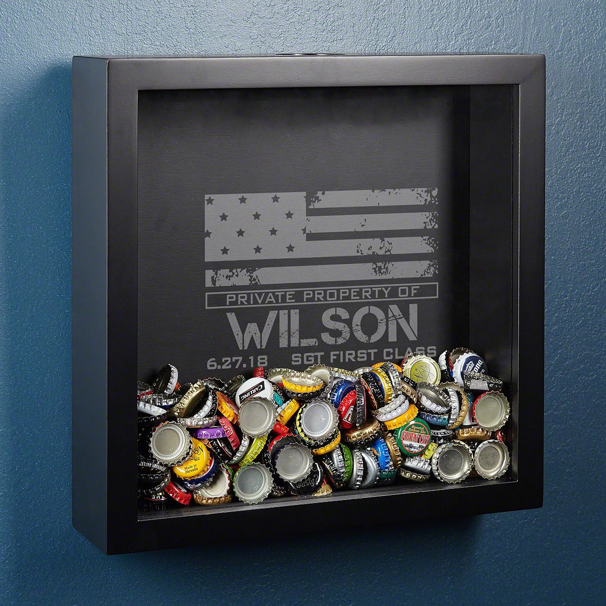 American Heroes Personalized Shadow Box