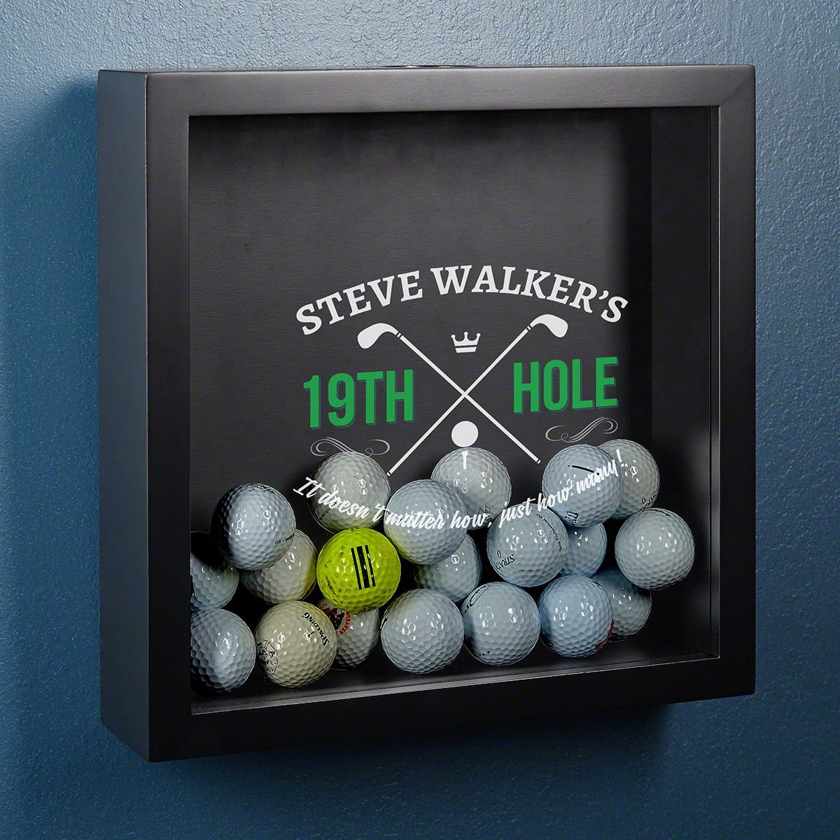 19th Hole Personalized Shadow Box