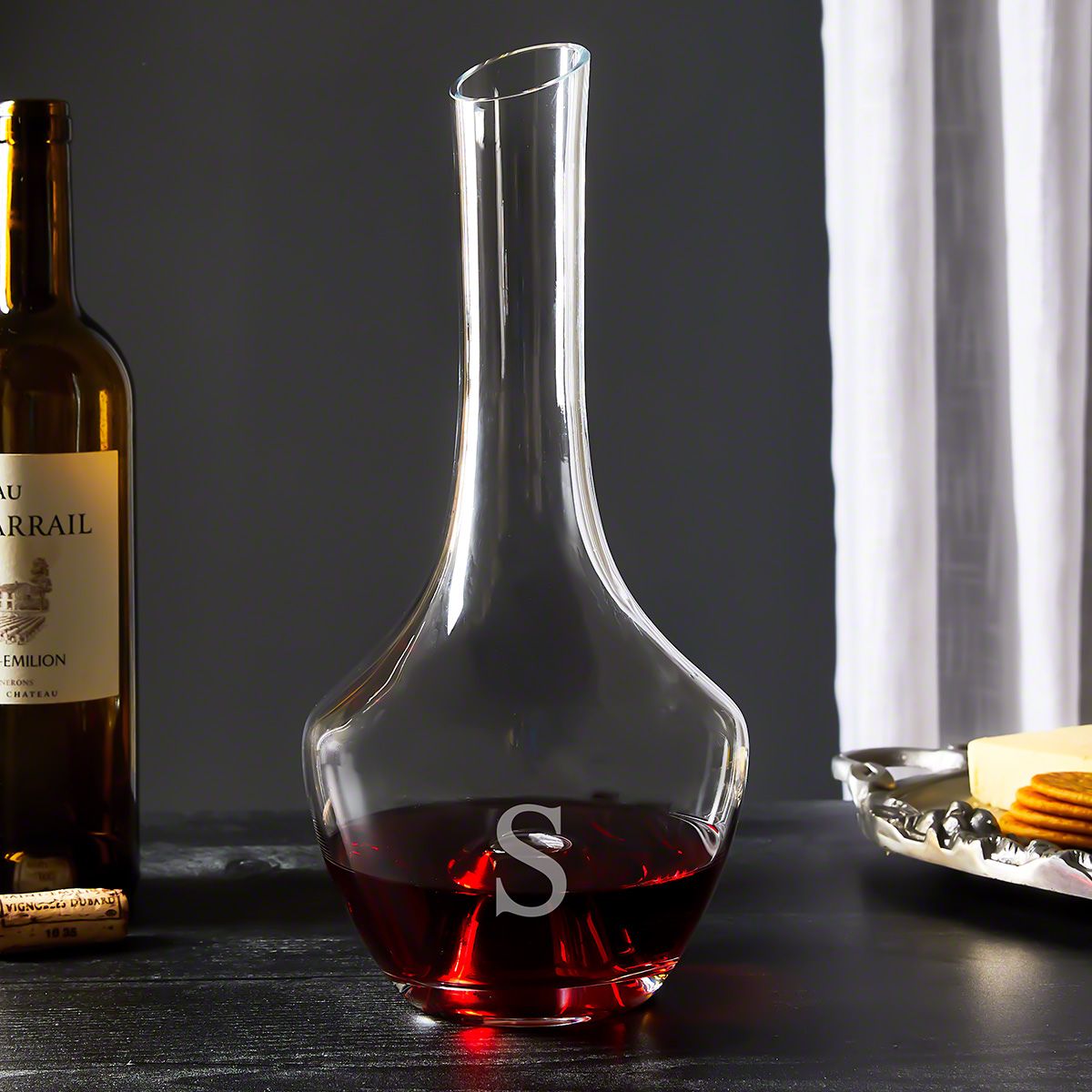  Barlow Wine Decanter Engraved with Single Initial