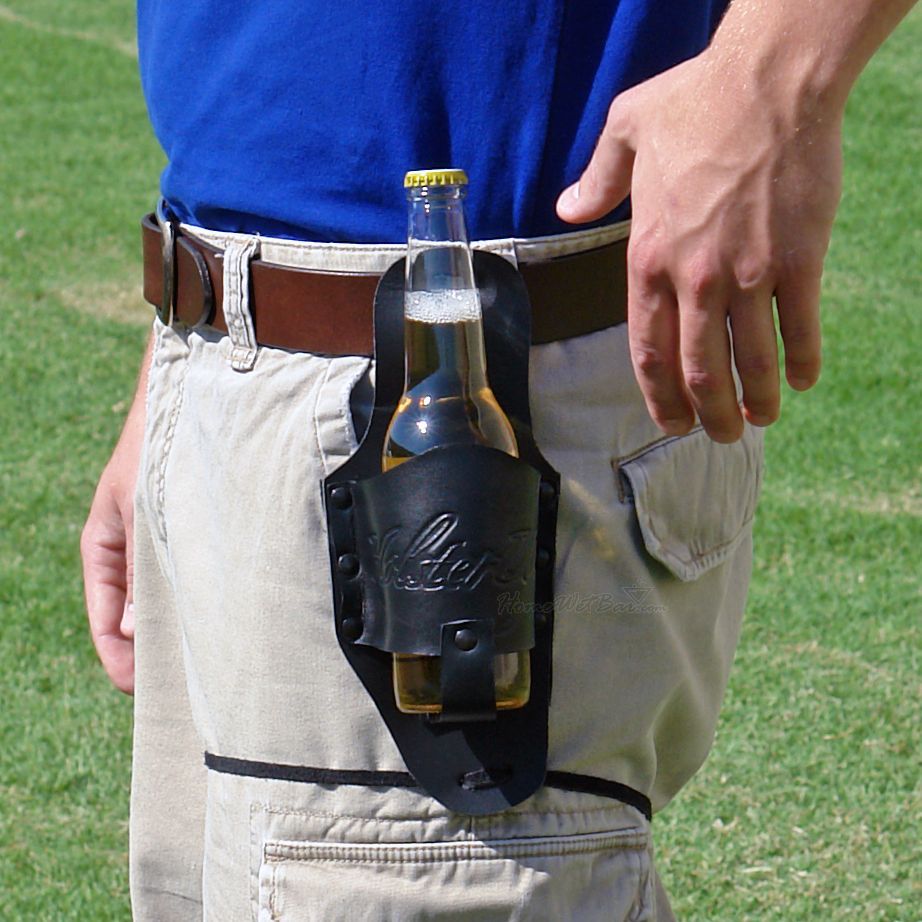 Leather beverage holster free shipping