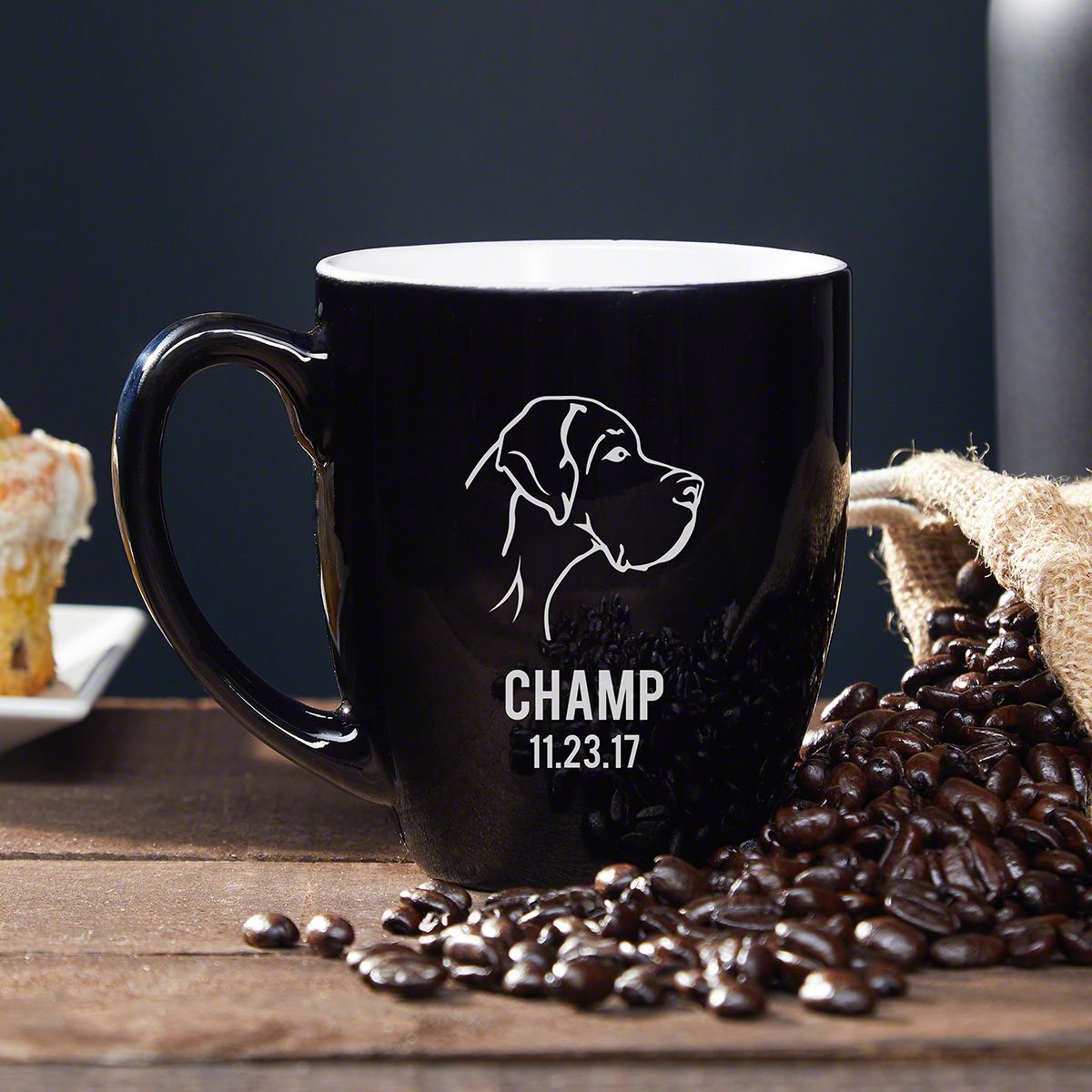 Custom Gift for Dog Lovers Coffee Mug Canine Cameo