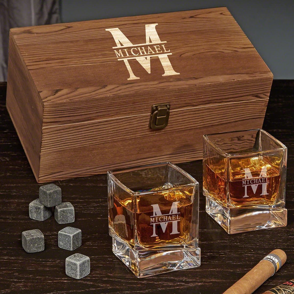 Oakmont Yorke Engraved Whiskey Gift Set