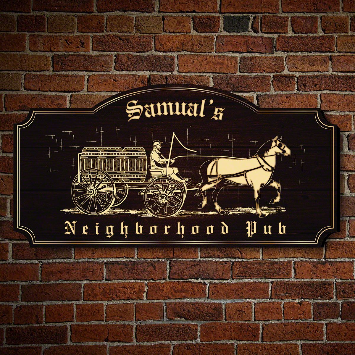 Historic Neighborhood Pub Personalized Sign