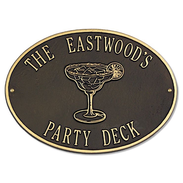 PERSONALISED GARDEN BAR SIGN PATIO SIGN DECKING SIGN YOU CHOOSE THE NAME PLAQUE 