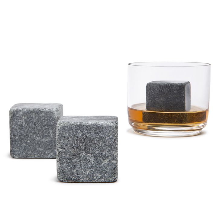 9X Round Whiskey Whisky Scotch Soapstone Glacier Stone Ice Cubes Rocks w/ Bag 