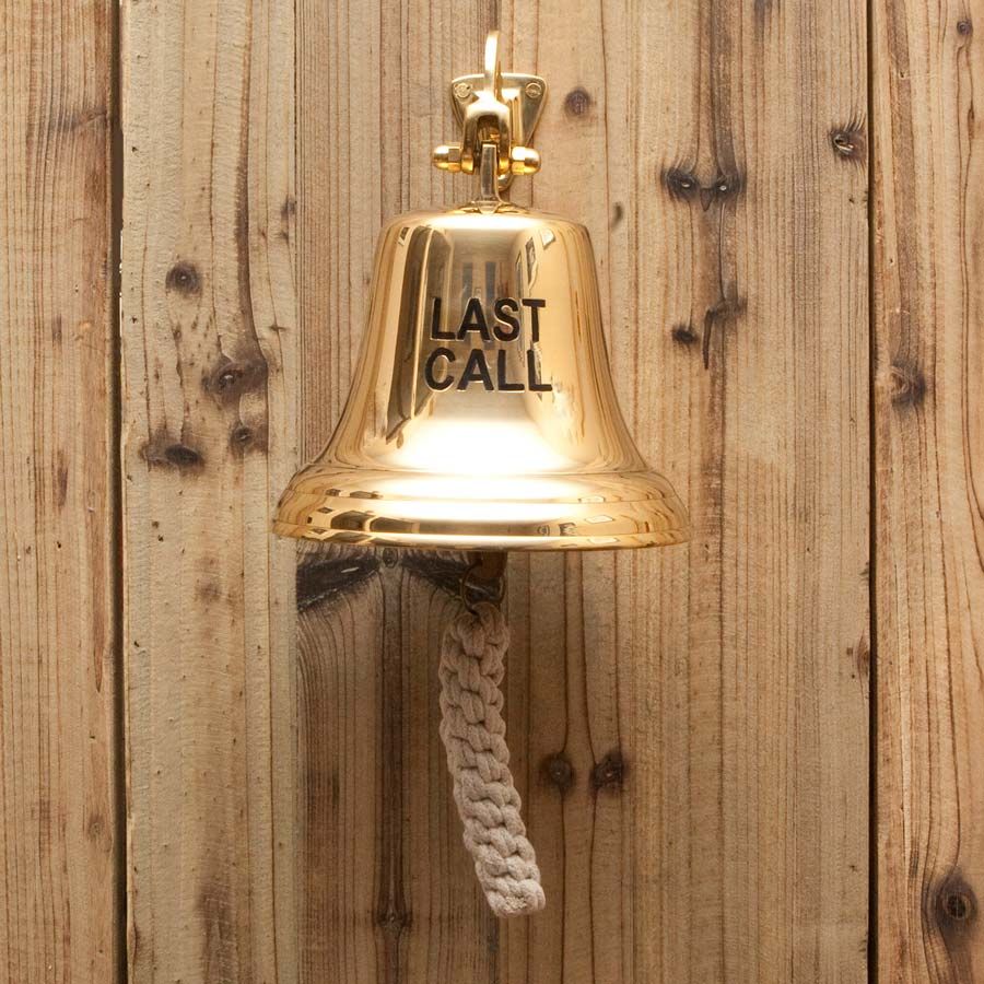 3 Solid Brass Ship/Last Orders/Pub/Door/School/Dinner/Reception Wall Mountable Bell By The Metal Magician 
