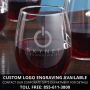 Oakhill Engraved Stemless Red Wine Glasses