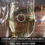 Oakmont Stemless Custom Engraved Wine Glass