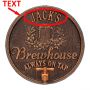 Oak Barrel Beer Pub Custom House Plaque - 7 Color Options