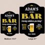 Home Bar Personalized Man Cave Sign