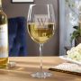 Block Monogram Personalized Wine Glass