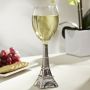 Silver Eiffel Tower Wine Glass