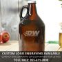 Man Cave Brown Personalized Beer Growler