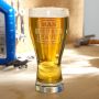 Man Cave Personalized Pilsner Glass