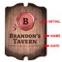 Wax Seal Personalized  Bar Sign