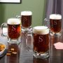 Benton Personalized Beer Mugs, Set of 4