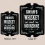 Whiskey & Moonshine Personalized Bar Sign