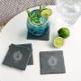 Oxford Personalized Slate Coasters, Set of 4