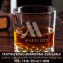 Marquee Custom Cigar and Bourbon Glass Set with Buckman Glasses