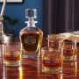 Marquee Whiskey Glass Set with Draper Decanter