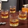 Buckman Classic Monogram Whiskey Glasses, Set of 4