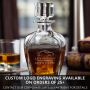 Marquee Custom Engraved Glass Decanter Liquor Set Corporate Example