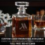 Marquee Personalized Whiskey Glasses and Decanter Set