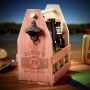 Marquee Engraved Wooden Beer Carrier