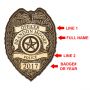 Police Badge Custom Sign (Signature Series)