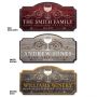 Wine and Family Wall Art Custom Wooden Sign 