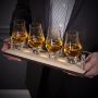 Personalized Serving Tray with Engraved Glencairn Glasses 5 pc