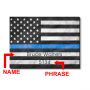 Proud to Serve American Flag Wall Art Gift for Police Officers Instructions