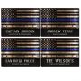 Courage and Honor Thin Blue Line Customized Wooden Sign Police Officer Gift