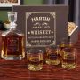Stillhouse Personalized Decanter and Whiskey Glass Wooden Box Set