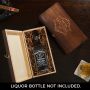 Wilshire Engraved Wooden Liquor Bottle Gift Set