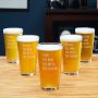 The Man The Myth The Legend Personalized Pint Glasses - For 5 Groomsmen